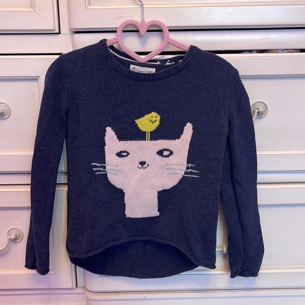 Tucker & Tate size 5 kitty/bird sweater.